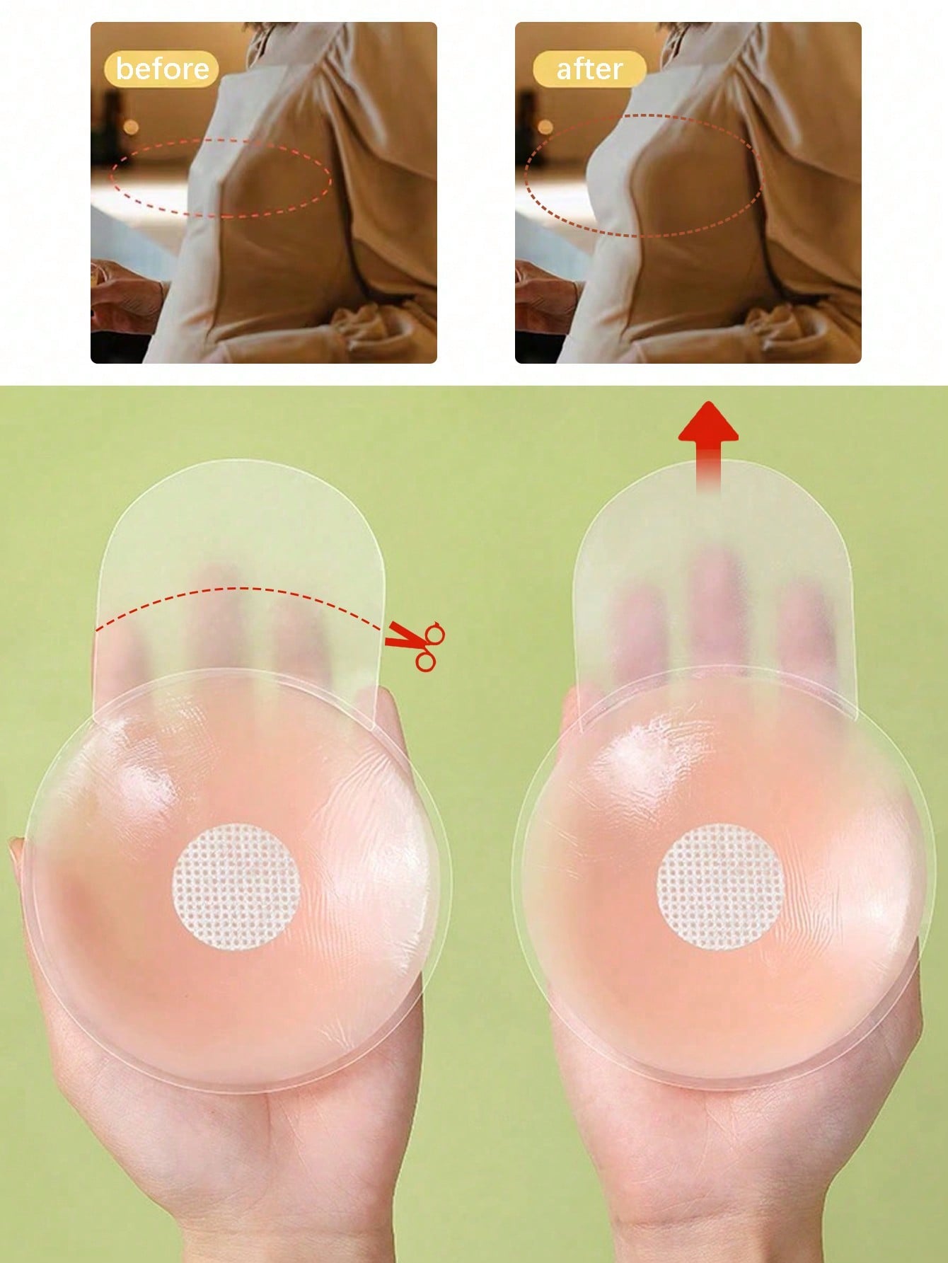 6.5cm Invisible Silicone Breas – обзор и цена Silicone Bra Adhesive