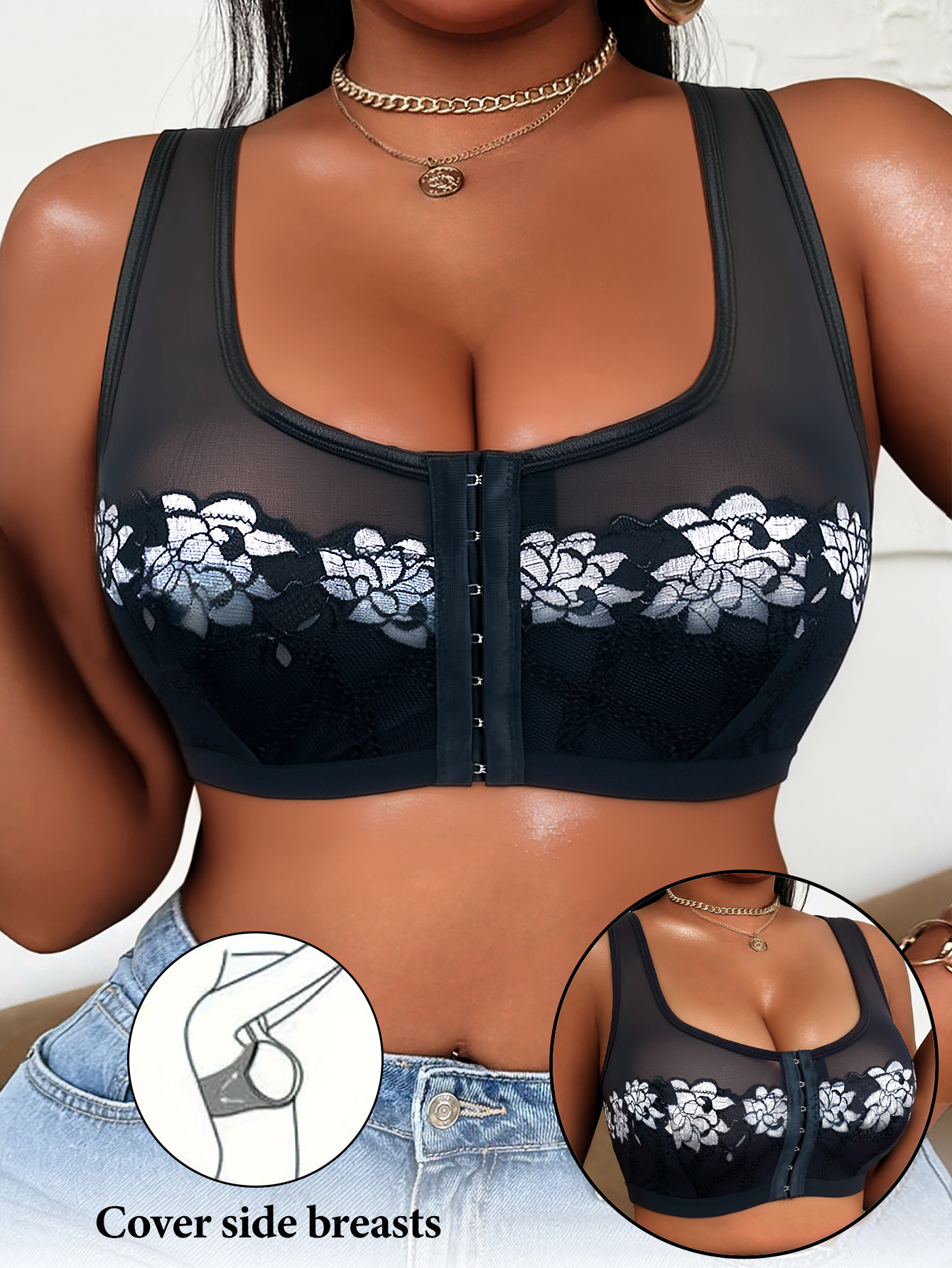 1PC Women's Push-up Bra, Wide  – обзор и цена Push Up Bra Padded