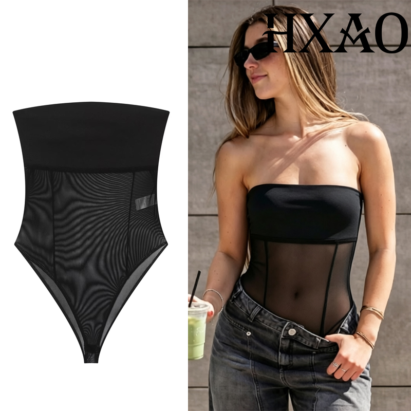 HXAO Tulle Corset Bodys Woman  – обзор и цена Strapless Bra Backless