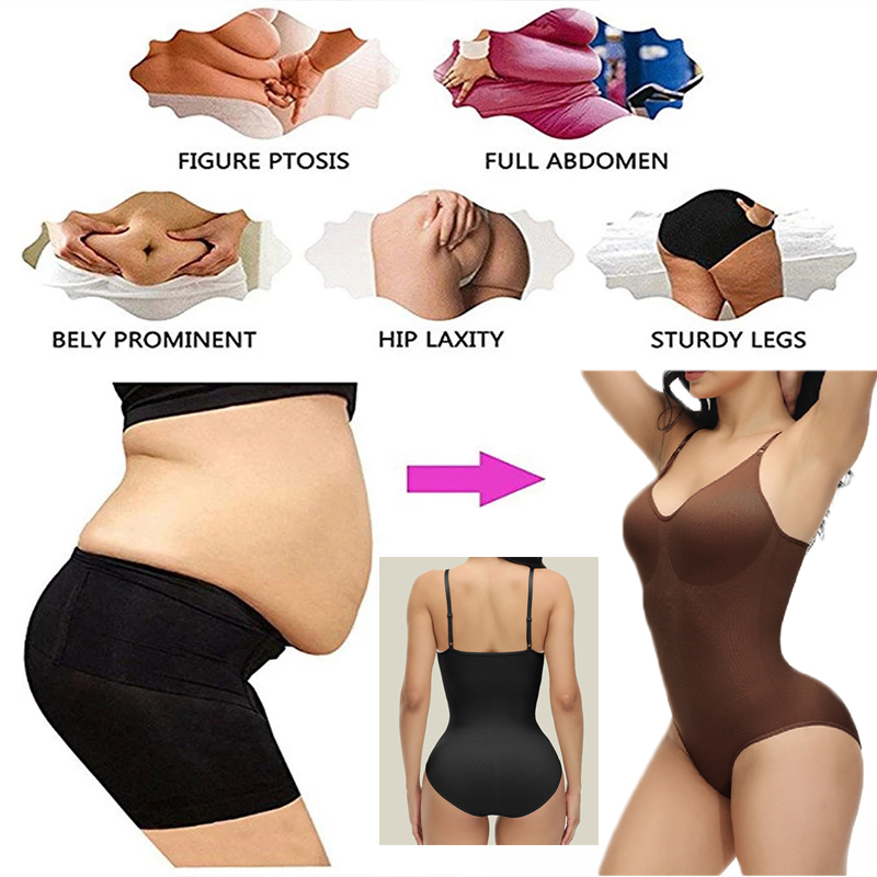 Super Sale V Neck Spaghetti St – обзор и цена Shapewear Bodysuit Firm