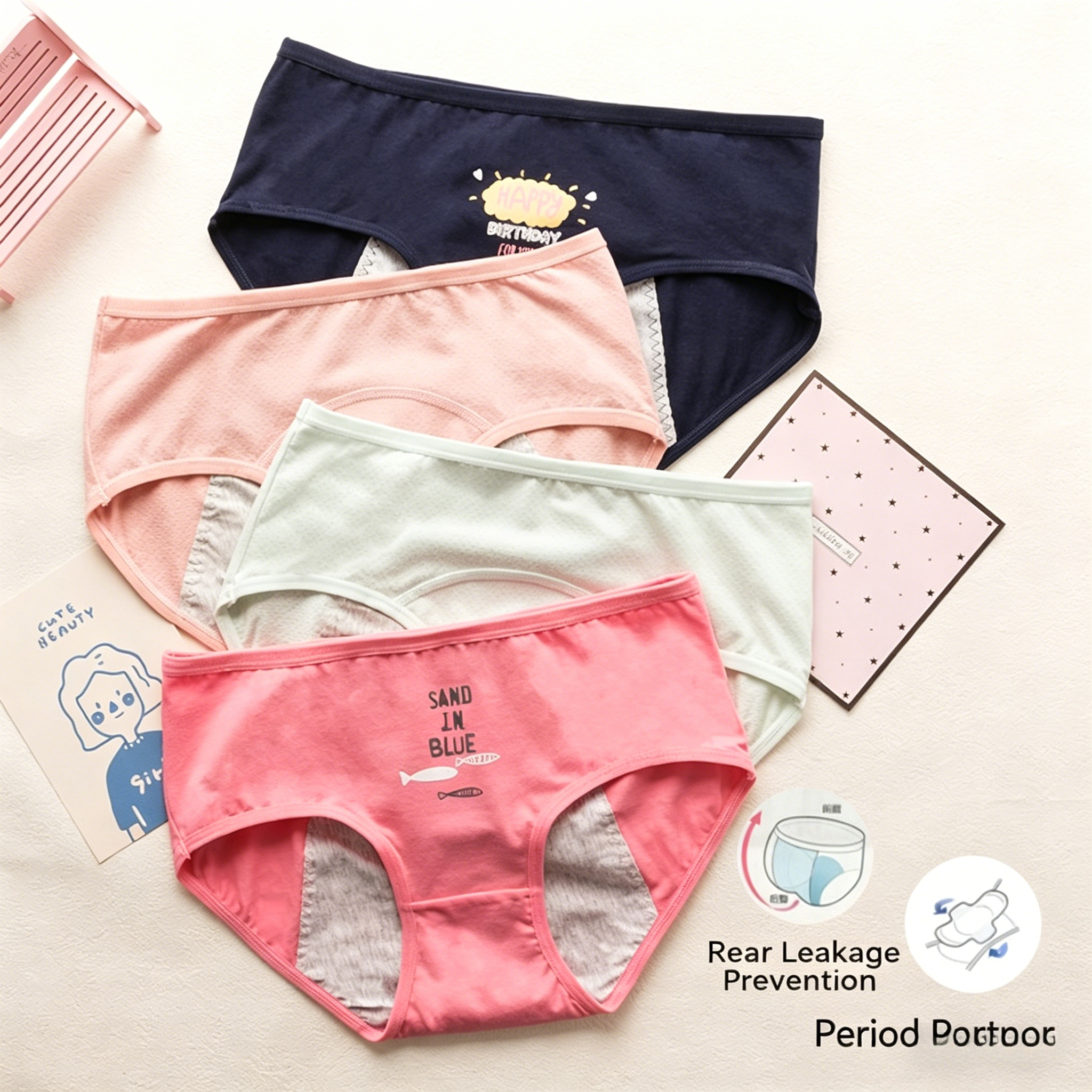 Cute Cartoon Period Underwear  – обзор и цена Period Panty Absorbent