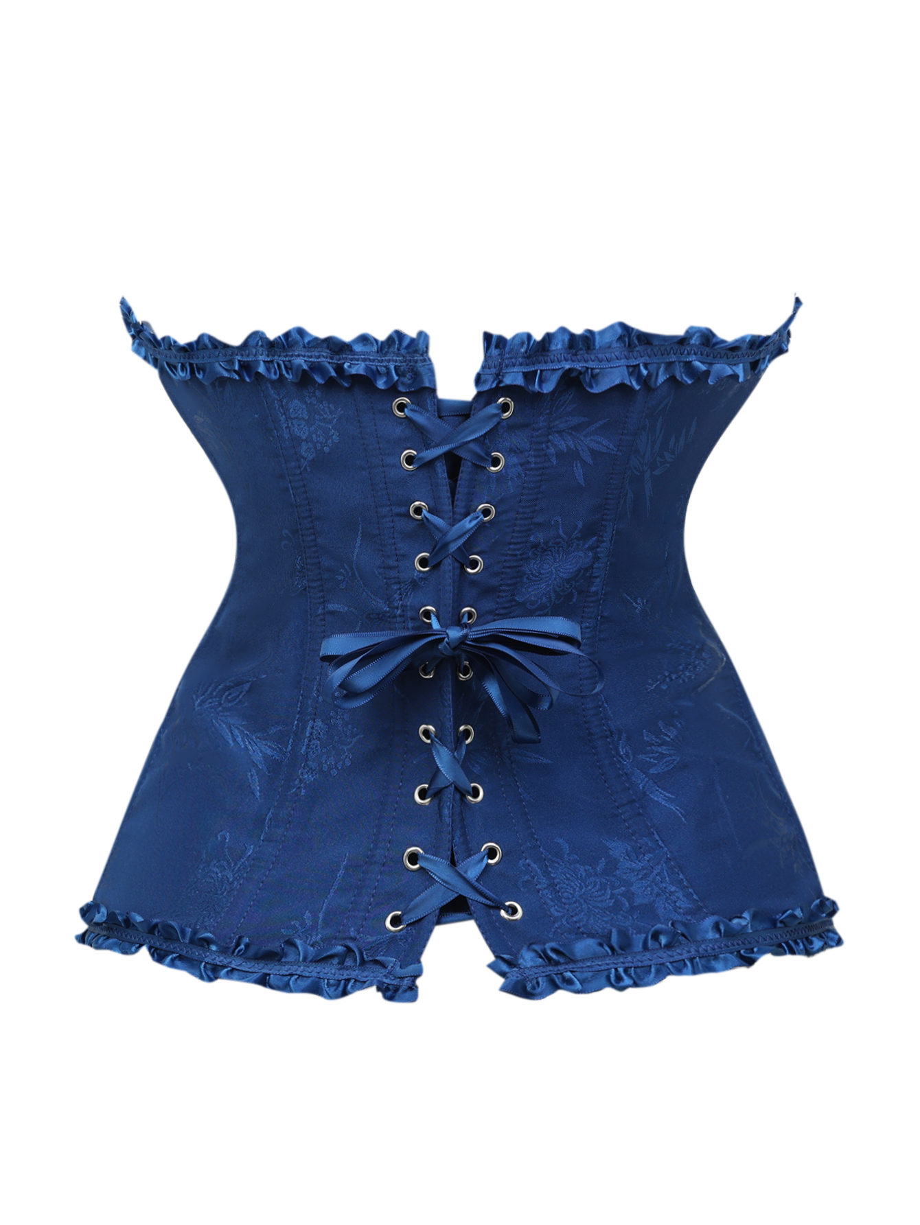 Dark blue jacquard lace edged  – обзор и цена Corset Waist Cinch