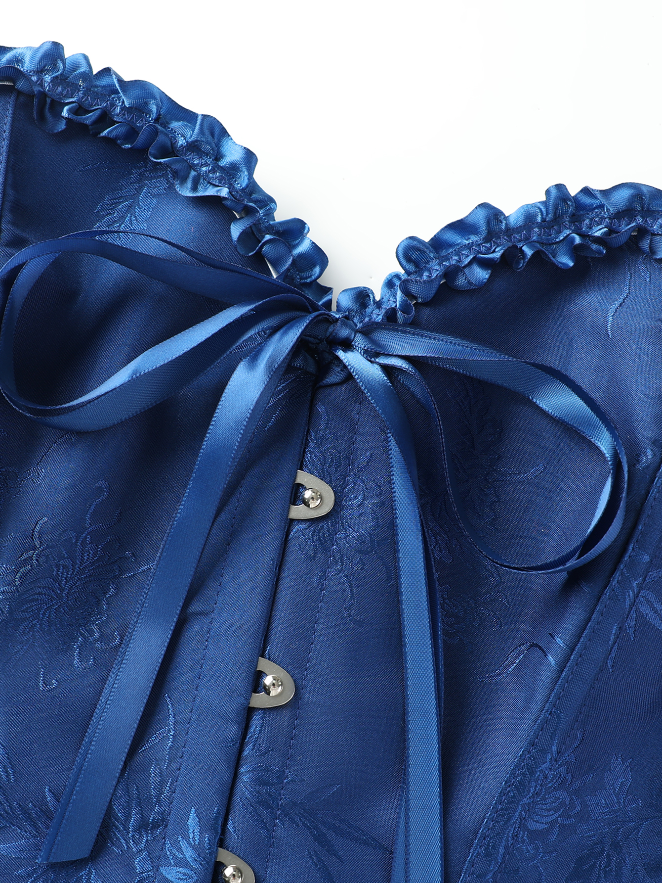 Dark blue jacquard lace edged  – обзор и цена Corset Waist Cinch
