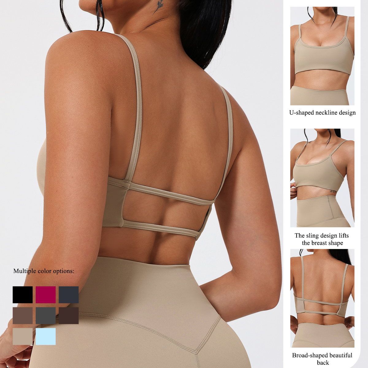 Ctenkevet Summer Backless Spor – обзор и цена Sports Bra High Impact