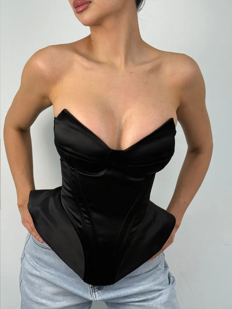 BKQU Sexy Fishbone Strapless C – обзор и цена Corset Waist Cinch