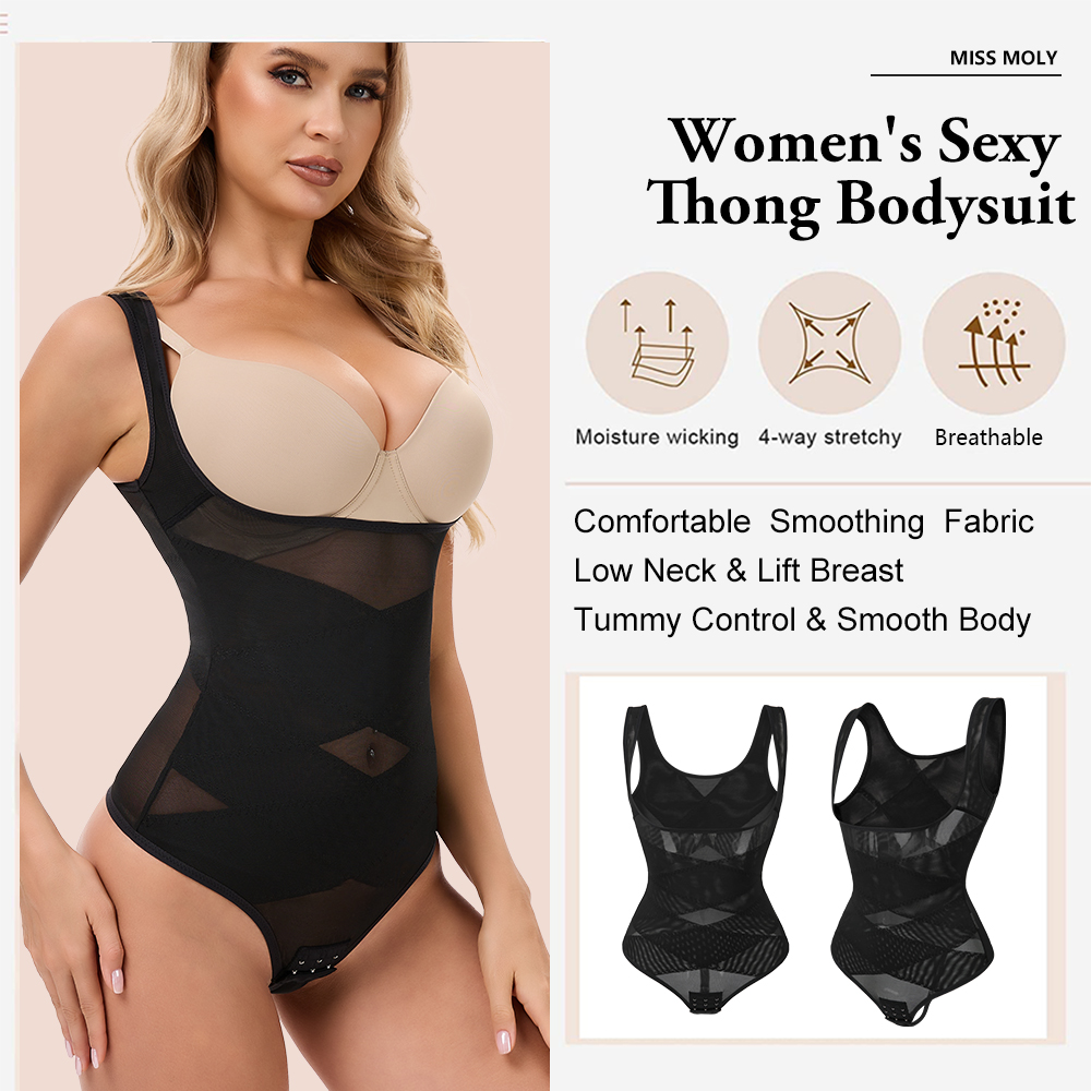 Mesh Thongs Bodysuit Shapewear – обзор и цена Shapewear Bodysuit Firm