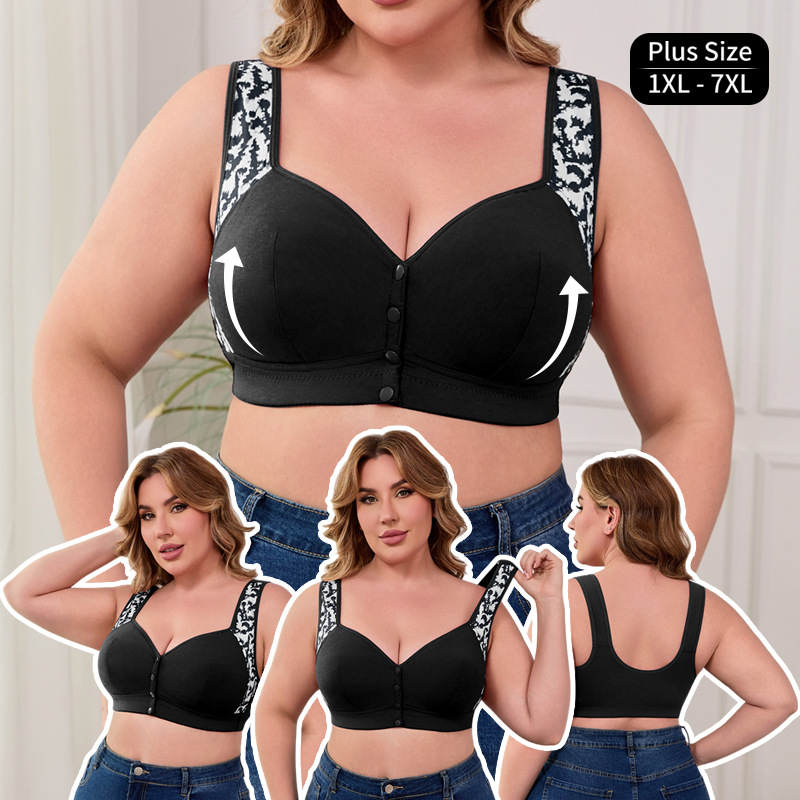 XL-7XL Plus Size Front Buckle  – обзор и цена Seamless Underwear Women