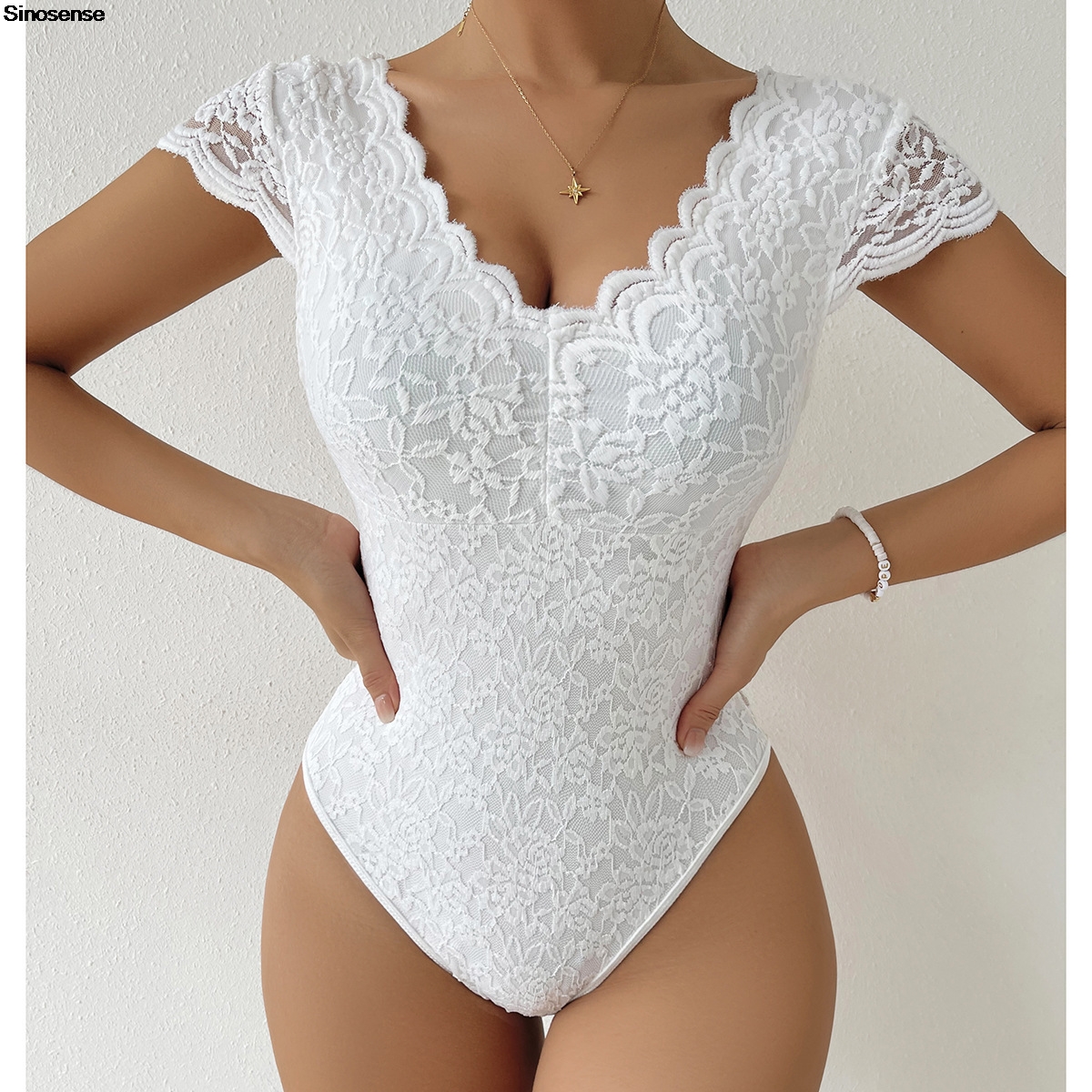 Womens Embroidery Floral Contr – обзор и цена Lace Teddy Lingerie